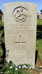 JW Harris, headstone, courtesy Edward Sperinck
