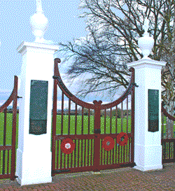 memorial gates at Stone