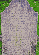 Francis Hall, headstone, by Joyce Banks