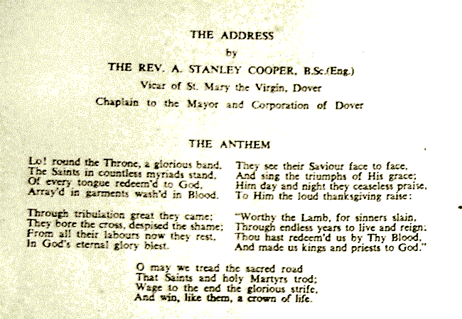 Book of Remembrance - Dedication Order of Service