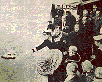 wreath throwing, courtesy Dover Express