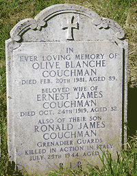 Couchman headstone, by Joyce Banks