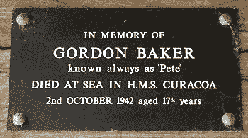 G  Baker, plaque