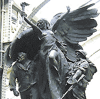 figures on the memorial, by Simon Chambers