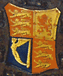 arms from the panel; the shield of UK and N Ireland