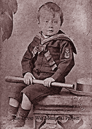 John Fox as a little boy (in sailor uniform)