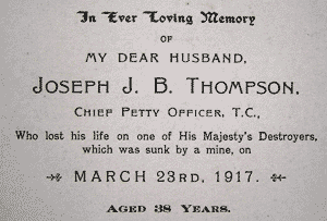 mourning card