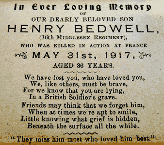 memorial text, courtesy Lynn Bergin