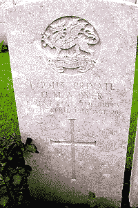 HMA Dyer, gravestone, by Andy and Michelle Cooper