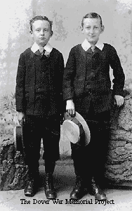 Reginald and Montague Johnson as boys, courtesy Mr Johnson
