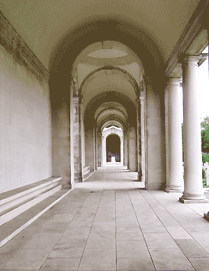 collonade at the Arras memorial, by Michelle and Andy Cooper