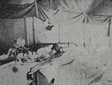 George Rigden in hospital, courtesy Dover Express