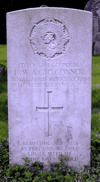 RWAG O'Connor, gravestone, by Simon Chambers