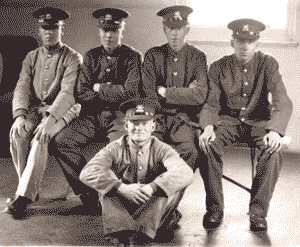 in 1936, George Collier in the front, courtesy Peter Green