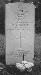 Reginald's gravestone, courtesy Valerie Nice