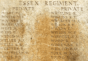 the Essex Regiment panel, photo by Asher Thompson 