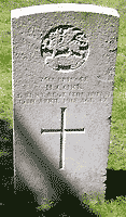 Harry Cork headstone, by Joyce Banks