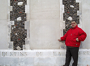 Alan at Tyne Cot, by Brian Dixon