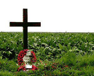 cross marking the place of the Christmas Truce, Prowse Point, Belgium, by Simon Chambers