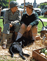 GI with land army lass