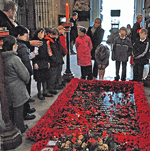 At the tomb of the Unknown Warrior