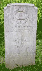 headstone of Reginald Maltby, by Joyce Banks