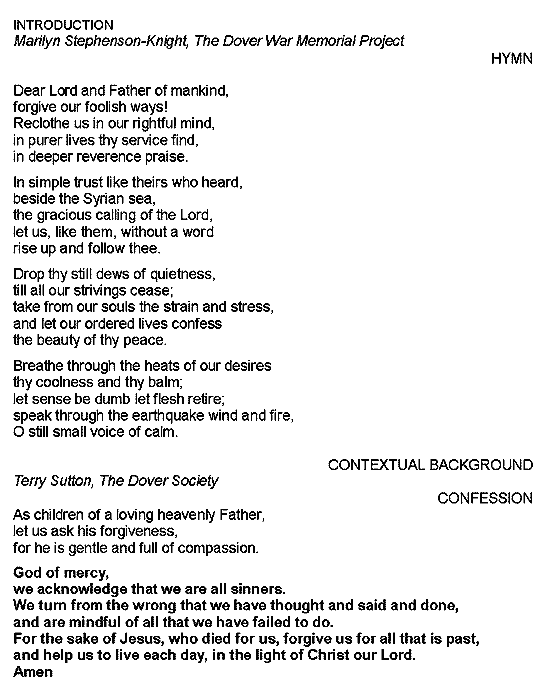 page 3, introduction, hymn Dear Lord and Father, context, confession