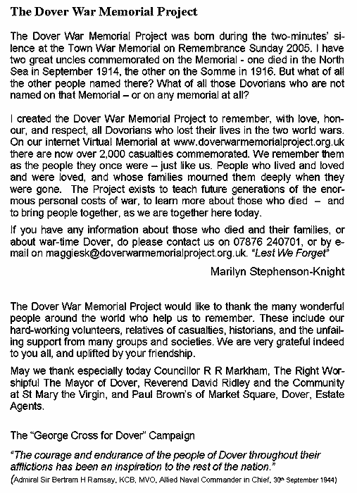 wrods about the Project, and thanks