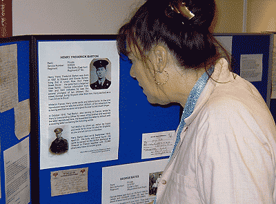 visitor to exhibition, by Simon Chambers