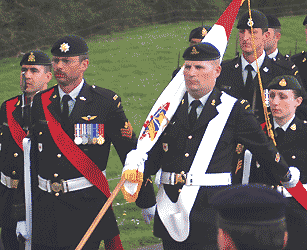 the bearing of the colours