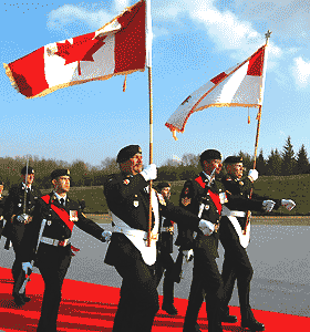 the colours leave the field