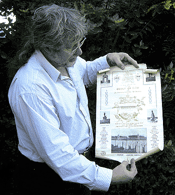 Simon with scroll from Etaples, by Marilyn Stephenson-Knight