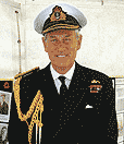 Admiral Lord Boyce, Lord Warden of the Cinque Ports, who kindly visited the Dover War Memorial Project stand